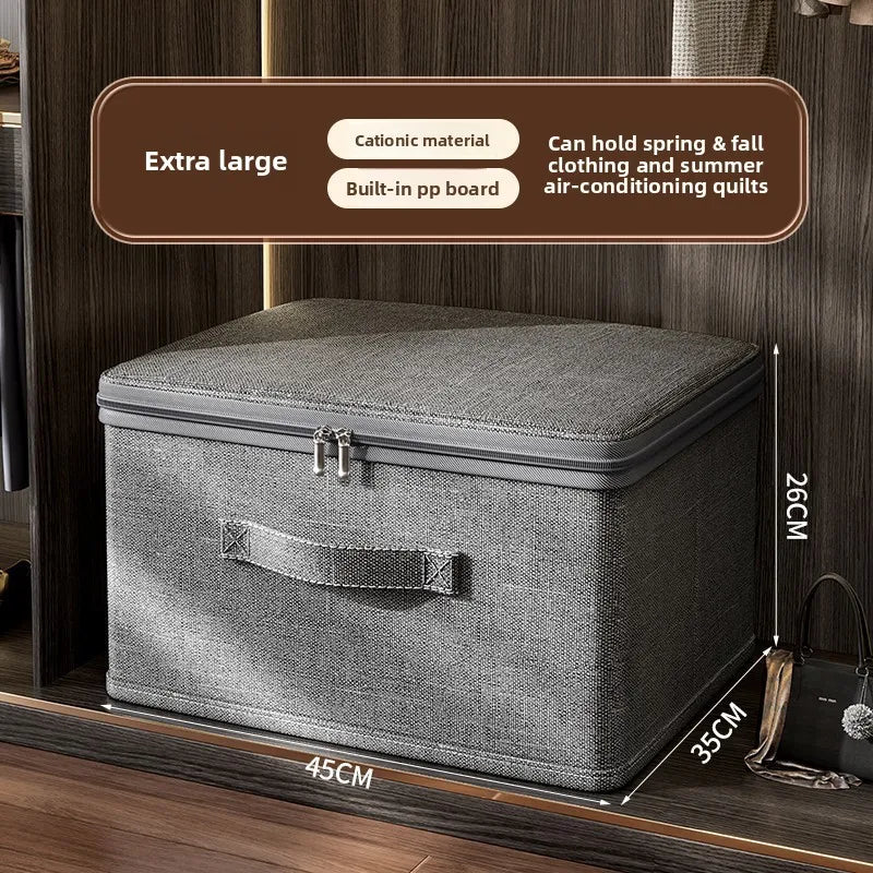 FoldStore™ Collapsible Fabric Storage Box with Wheels