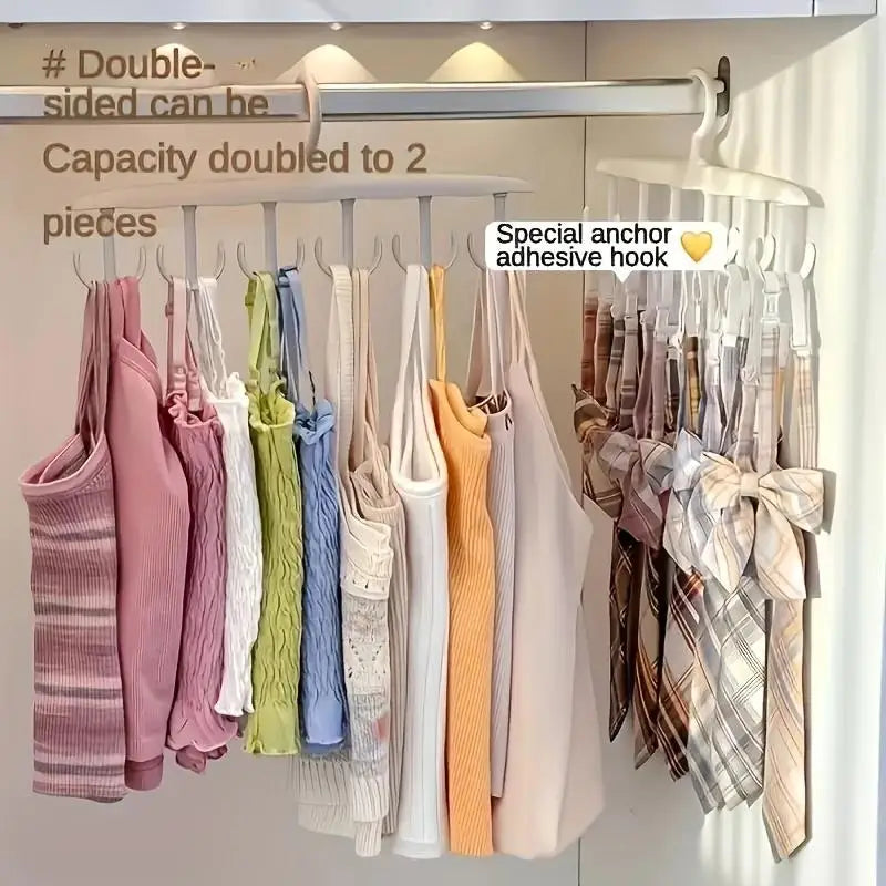 SpinHook 12-Hook Rotating Closet Organiser for Ties, Belts & More