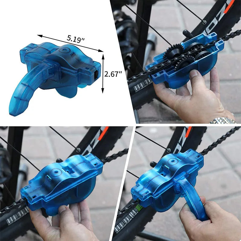 ChainScrub Pro – Portable Bicycle Chain Cleaner & Brush Kit