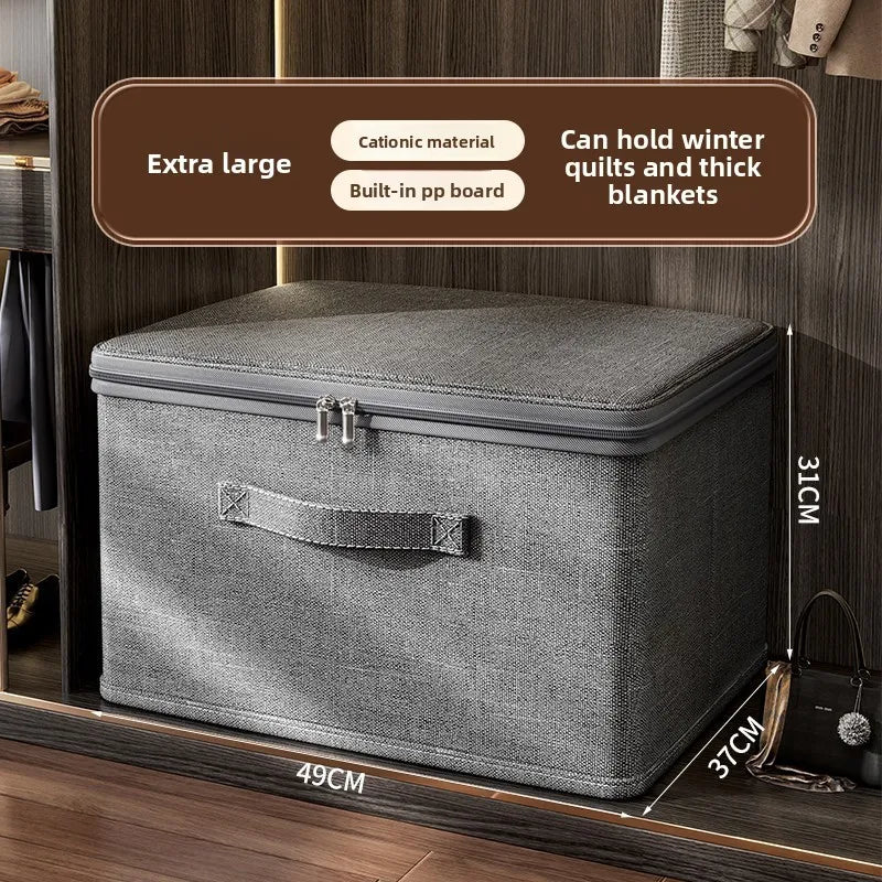FoldStore™ Collapsible Fabric Storage Box with Wheels