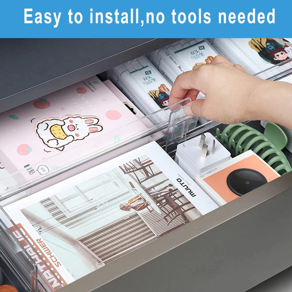 DivideRight™ Expandable Drawer Dividers | No-Tool Install