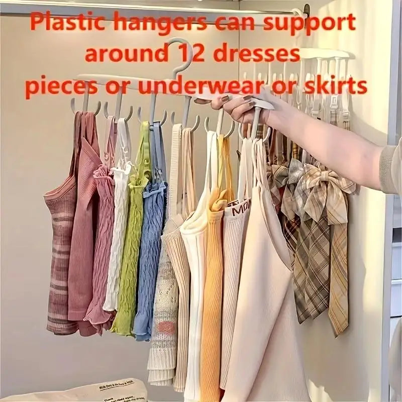 SpinHook 12-Hook Rotating Closet Organiser for Ties, Belts & More