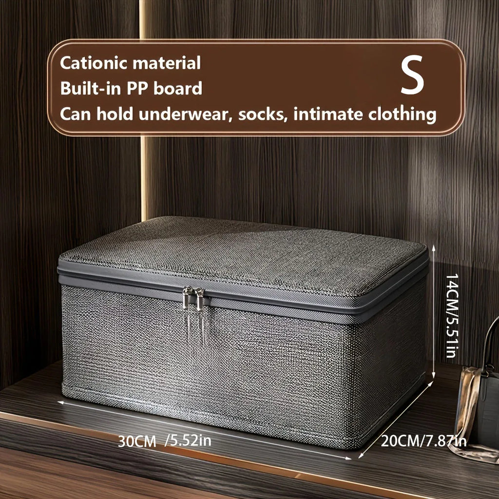 FoldStore™ Collapsible Fabric Storage Box with Wheels
