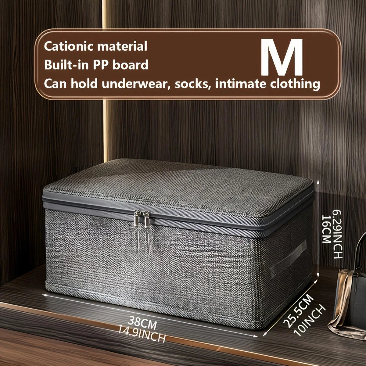 FoldStore™ Collapsible Fabric Storage Box with Wheels