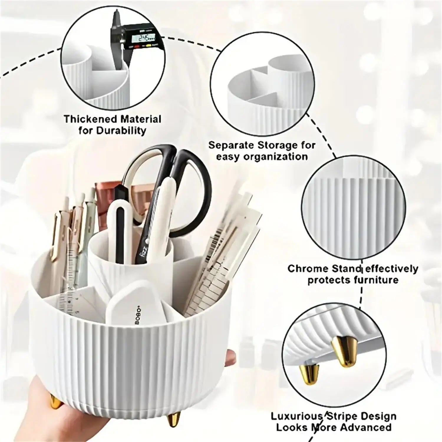 GlowSpin™ Rotating Makeup Organiser