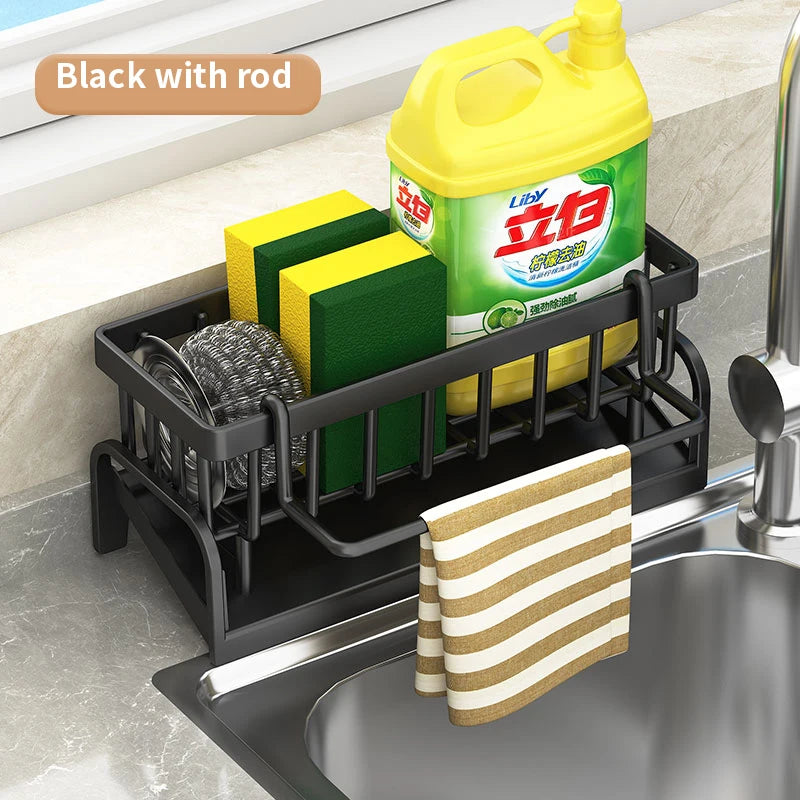 SinkTidy™ Kitchen Sink Organiser – Sponge, Cloth & Detergent Rack