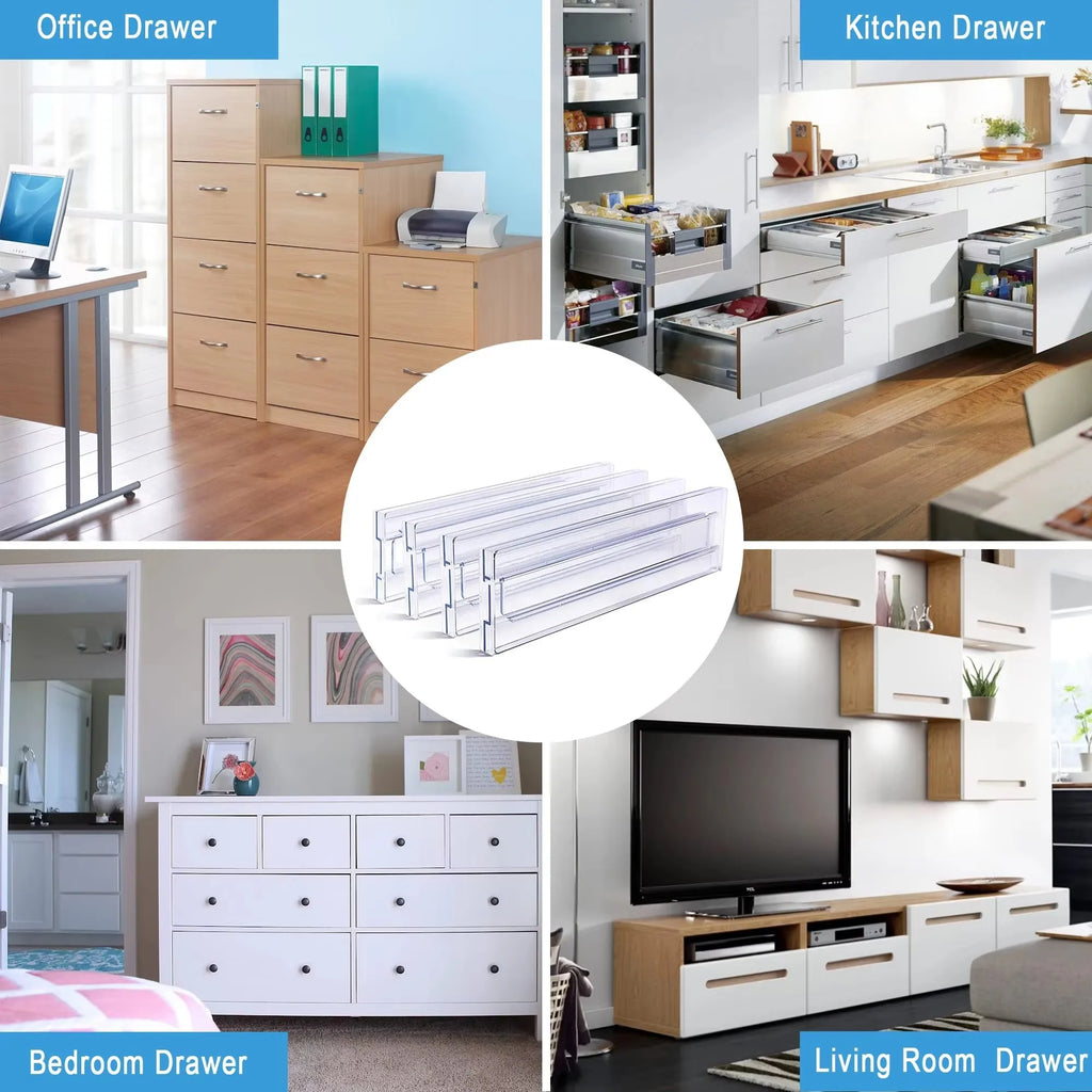 DivideRight™ Expandable Drawer Dividers | No-Tool Install