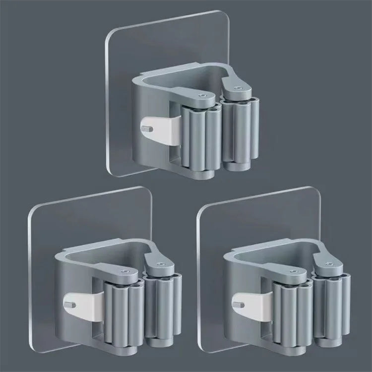 GripHold Adhesive Wall Hooks – Mop, Broom & Tool Organiser
