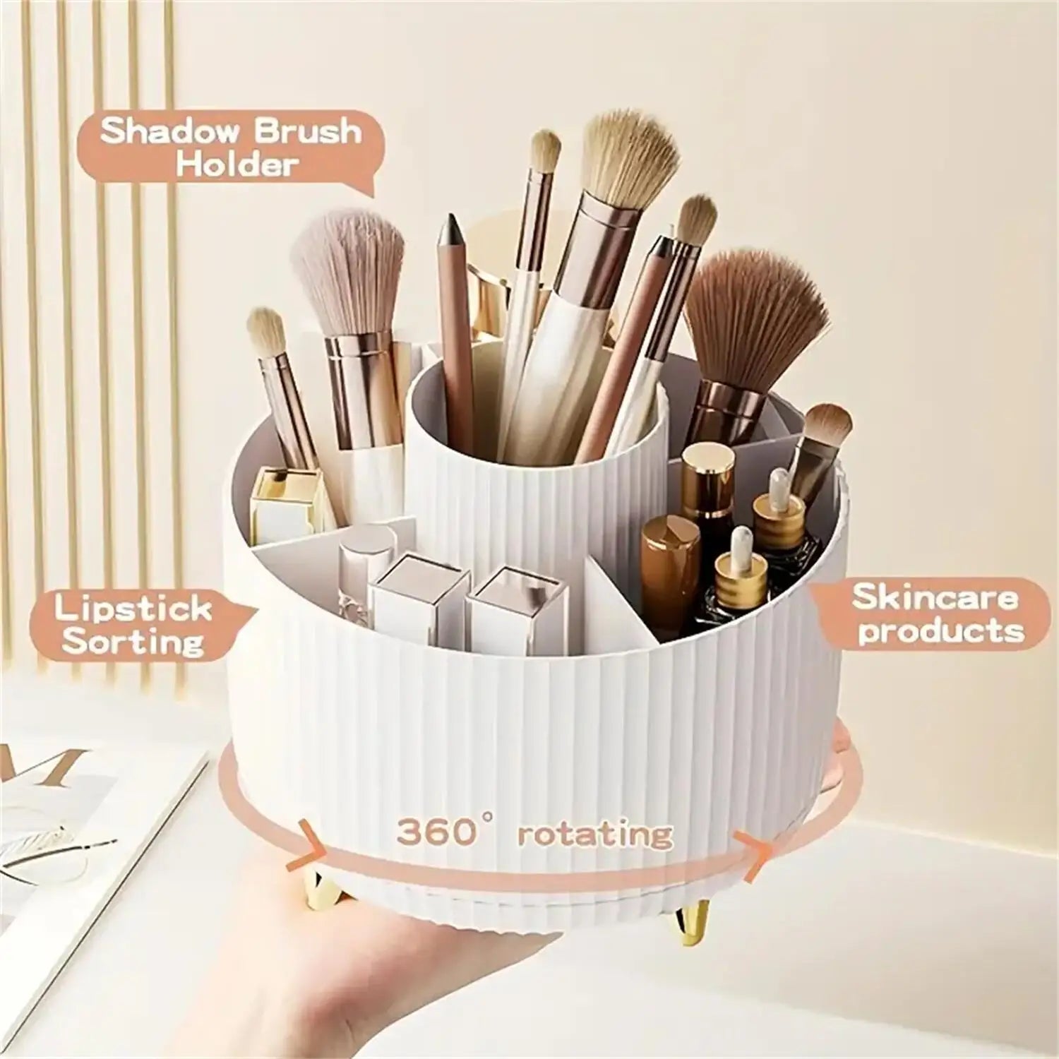 GlowSpin™ Rotating Makeup Organiser